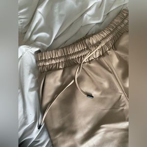 Akira Faux Leather Jogger